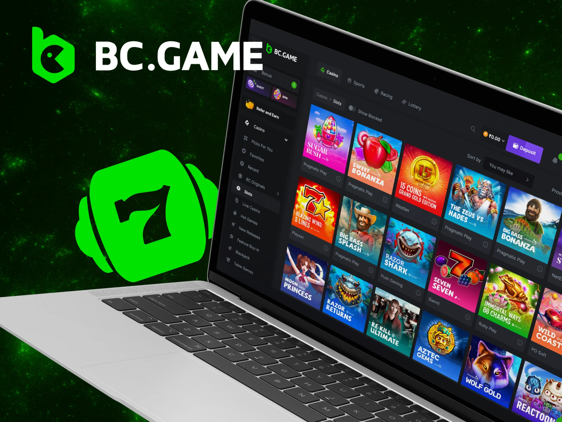 What are the most popular slots on the BC Game website.