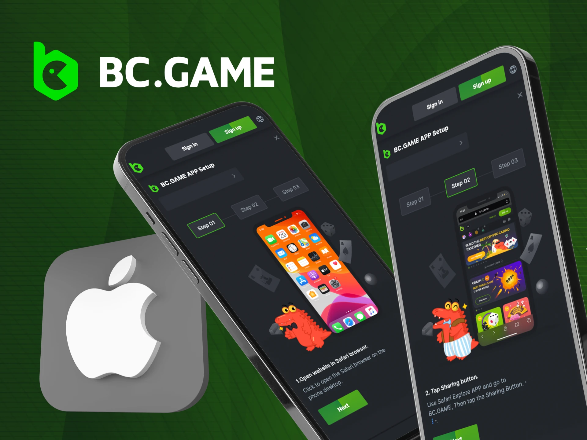 Download the BC Game app for iOS for free.