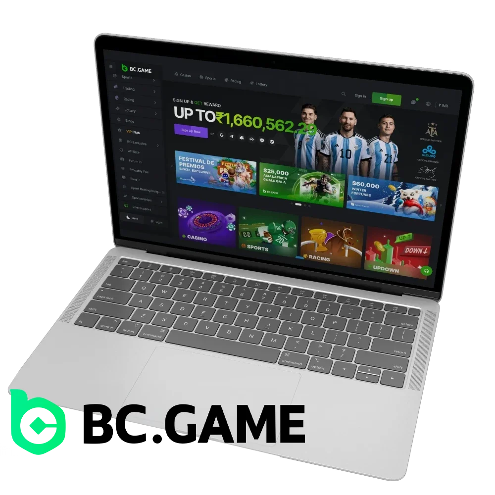 Which company owns the BC Game website.