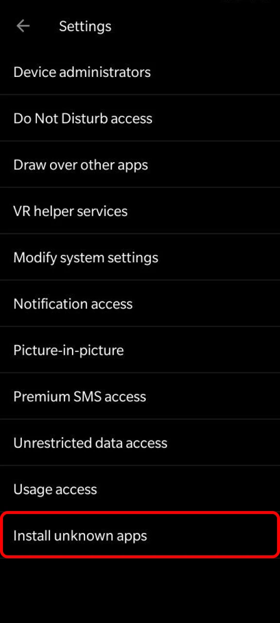 Allow installation from unknown sources to download the BC Game app.
