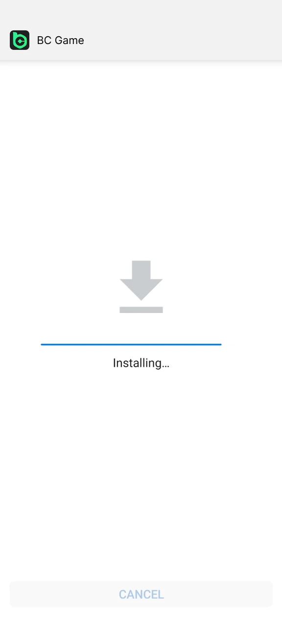 Install the BC Game app by following the instructions.