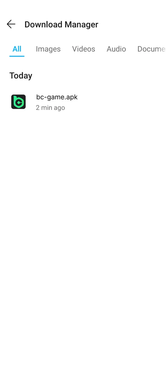 Open the downloaded BC Game APK file.