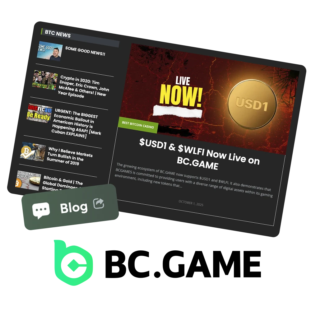 Follow the BC Game blog to stay up to date with the latest news.